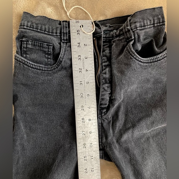 Vintage late80s-early90s Farlow high waist skinny jeans, washed black/grey - Picture 5 of 10